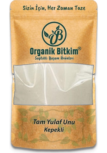 Organik Bitkim Tam Yulaf Unu Kepekli 500 G