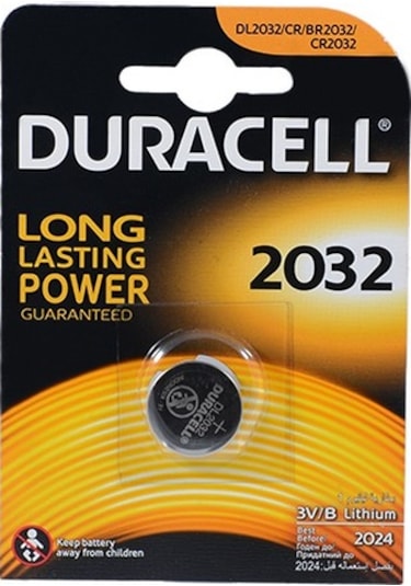 Duracell CR2032 3V Lityum Düğme Pil