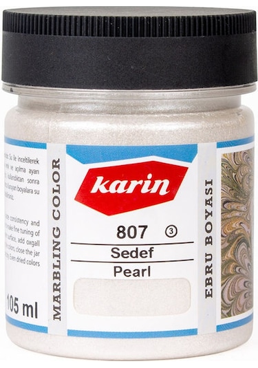 Karin Geleneksel Ebru Boyası 807 Sedef 105 Ml