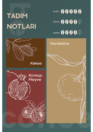 Guatemala Bella Vista Çekirdek Kahve 250 Gr , %100 Arabica Çekirdek Kahve