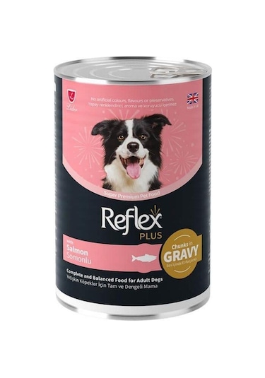 Reflex Plus Sos İçinde Somonlu Yetişkin Köpek Konservesi 400 Gr