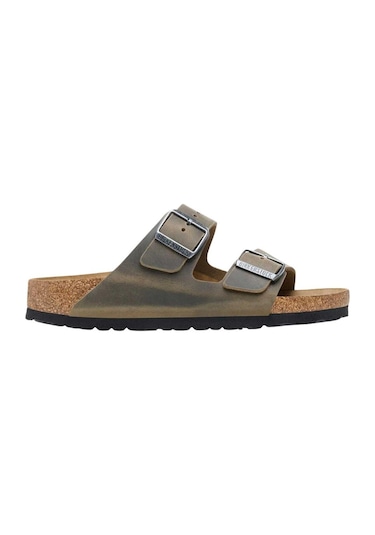 Birkenstock Arizona Leoi Faded Khaki Unisex Terlik Haki