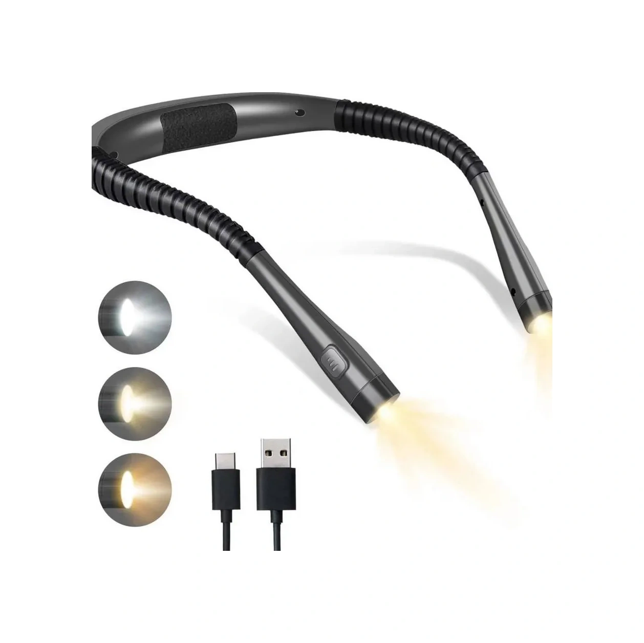 Vershına Kulaklık İle Kullanılabilir Kablosuz Led Boyun Lamba 398403896 Gri