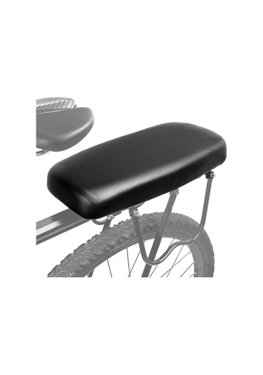 Bisiklet Arka Koltuk Bisiklet Mtb Dağ Bisikleti Pu Deri Yumuşak Rahat Yastık Bisiklet Arka Raf Siyah