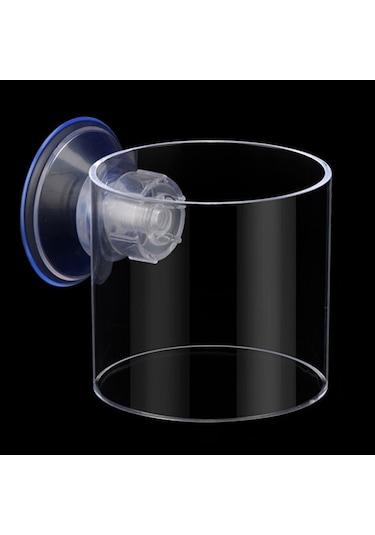 Sones Akrilik Şeffaf Besleme Halkası Balık Tankı Besleyici Yüzer Sabit Balık Besleyici, Özellikler: Küçük Silindir