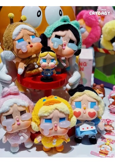 Crybaby Pop Mart Kapalı Sürpriz Pack Kutu Chery Baby Bebek Crying Serisi Bebek Figür Kutulu
