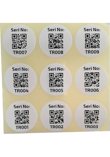 Sayı Etiketi Sayı Sticker Numara Etiketi 1'den 100'e Kadar Siyah