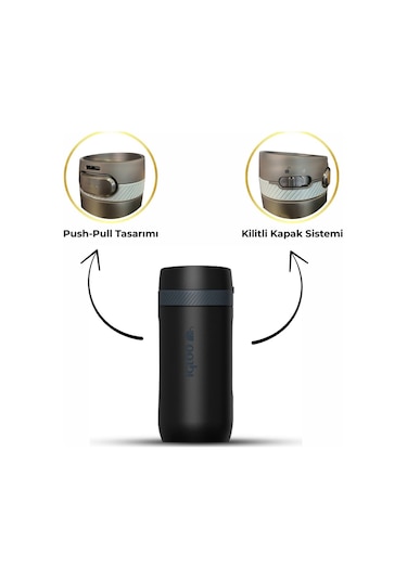 Igloo Squid Termos 410ml-siyah Siyah