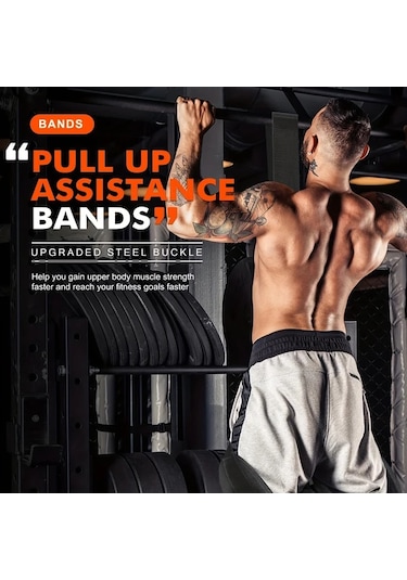 Honeybeeshop 5 Paket Abahub Yeşil Ayarlanabilir Pull Up Direnç Bantları Evrensel Uyumlu Dayanıklı Polyester Kumaş Üst Vücut Fitness Kayışları Yeşil