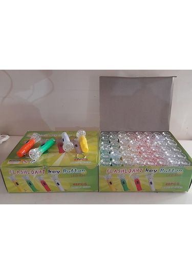 Anahtarlık Pilli Led Fener 48 Adet