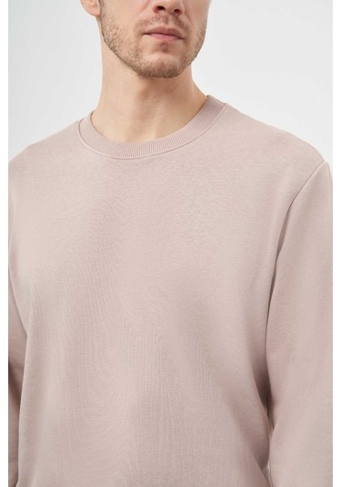 Morven Erkek Taş Basic Bisiklet Yaka Sweat-shirt 25ks063005870 Taş Taş
