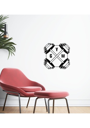 Bk Home Gym Tasarımlı Duvar Sticker-35