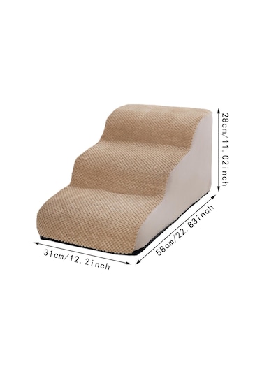 Suntek Küçük Köpekler İçin Köpek Merdivenleri Yüksek Bej