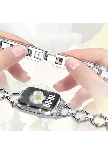 Watch 44mm Uyumlu Krd-56 Metal Zore Kordon-siyah