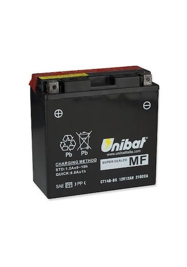 Unibat CT14B-BS (YT14B-BS) Akü