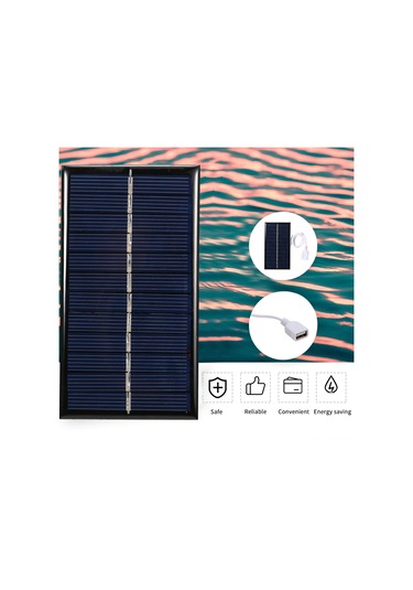 Padalink 6v 1w Usb Çıkışlı Polikristal Güneş Paneli - Cep Telefonu Ve Power Bank İçin Taşınabilir, Su Geçirmez Ip65 Güneş Şarj Cihazı 11x6cm