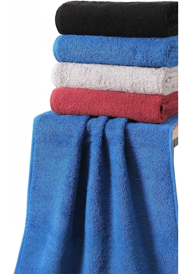 %100 Pamuk Koyu Renkli Parlement Mavisi 200 Gr 2'li El, Yüz Ve Baş Havlusu Parlement