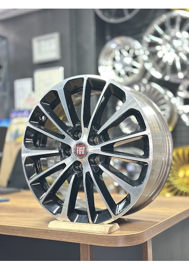 Sıfır Opar 16 İnç 5x98 Egea, Doblo Black Diamond Cut Jant Takımı