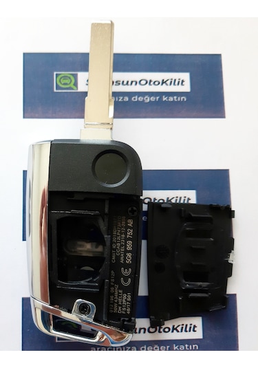 Volkswagen Golf 7 Sustalı Kumanda Kabı Anahtar Kabı Hu66 Uçlu