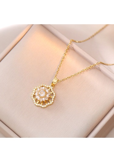 Bayan Kolye: Moda Estetiği Titanyum Çelik Kolye No.336 Çok REnkli