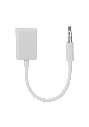 Moveevo Araç Aux Ses Bağlantısı İçin 3.5mm Erkek Jack'ten Usb Dişi Adaptör Kablosu - Oksijensiz Bakır İçerikli, Dayanıklı Ve Su Geçirmez