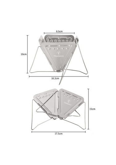 Pazly Kamp Ve Ev İçin Katlanabilir Paslanmaz Çelik Kahve Filtresi, Taşınabilir, Kolay Temizlenir, Gümüş Gümüş