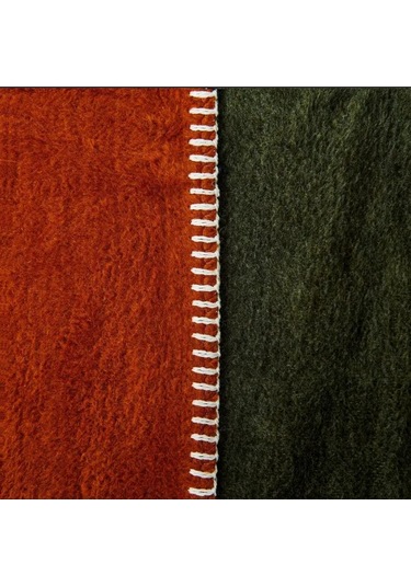 Çift Kişilik Düz Pamuklu Battaniye Çift Taraflı 200 X 220 Yeşil