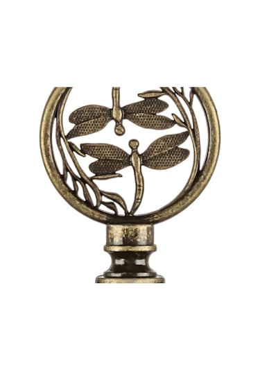 Homyl Lamba Finial Cap Topuzu Vidalı Kapak Topper Yatak Bronz