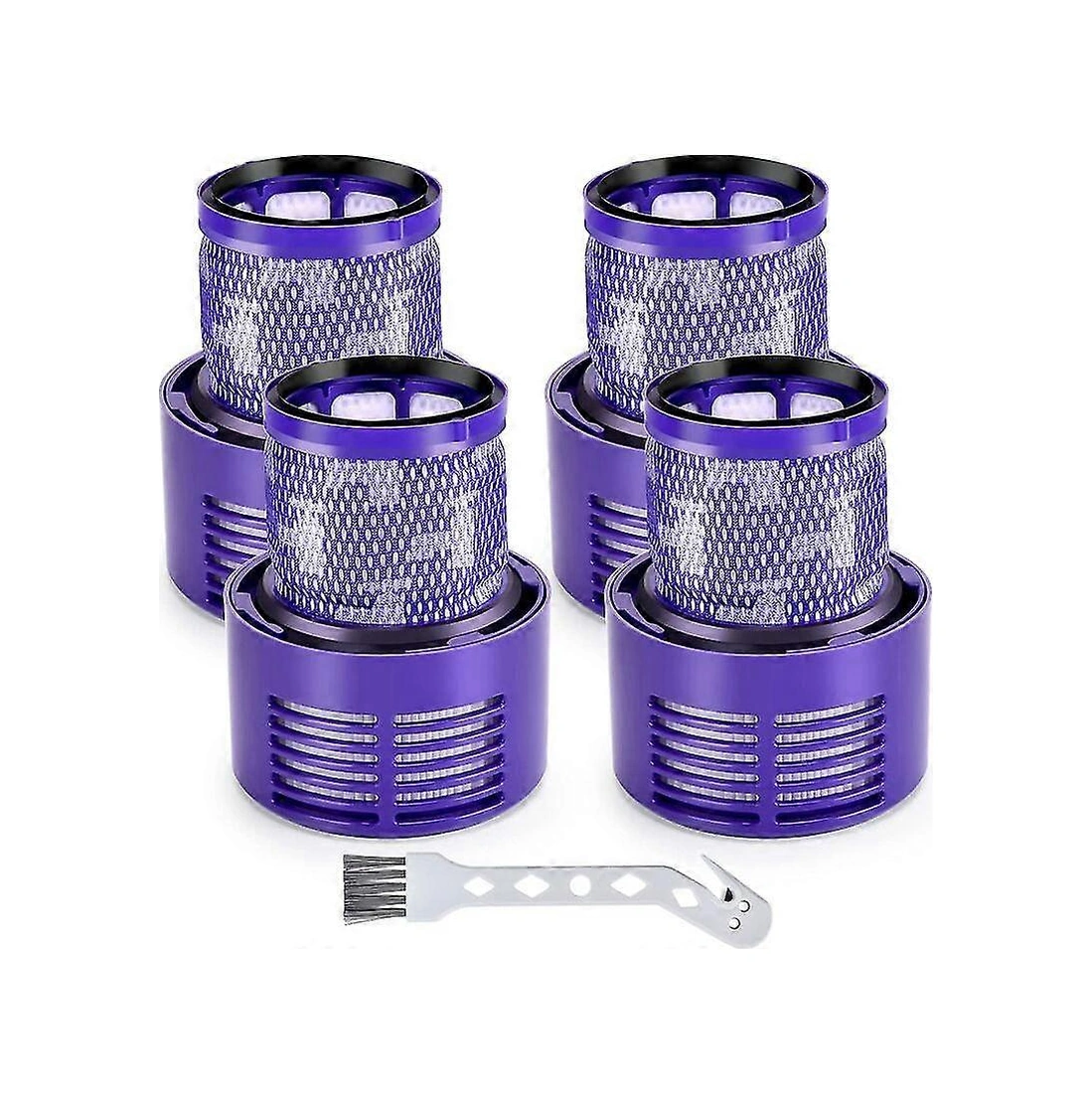 V10 Motorhead Cyclone Animal Absolute Sv12 Kablosuz Elektrikli Süpürge Aparatı İçin 4'lü Paket Filtre