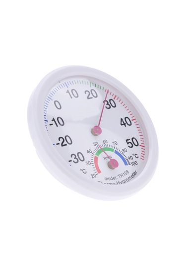 Youtek Oda Sıcaklık Ve Nem Ölçerü -35 55 C Mini Plastik Gösterge, 20-100% Rh, Taşınabilir Th108 Beyaz