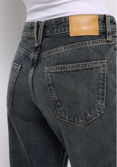 Colins Regular Fit Yüksel Bel Geniş Paça Kadın Koyu İndigo Jean Pantolon Cl1077542 Q1.v1 Dn44672 Denim