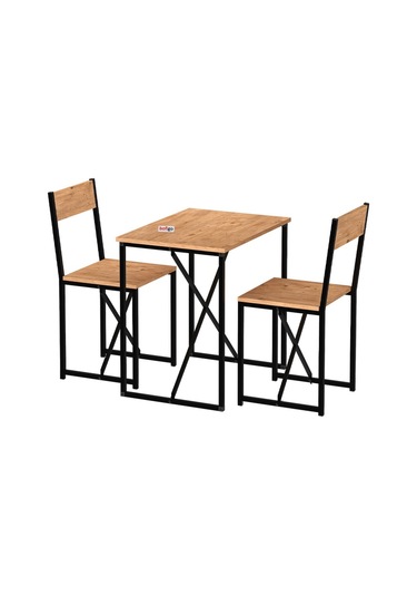 Bofigo 2li Mutfak Seti Mutfak Masa Ve Sandalye Seti Balkon Masası Cafe Seti Maysa Çam