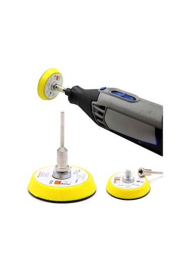 Pimli Mini Cırt Zımpara Taban Seti Matkap Uyumlu