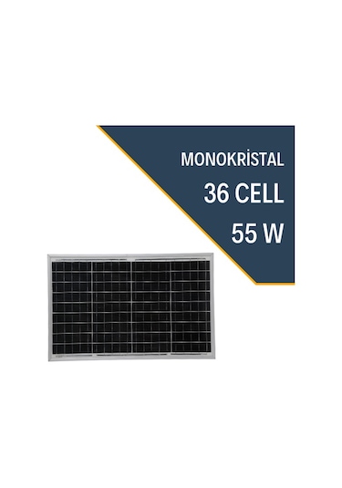 Lexron 55w Monokristal Güneş Paneli
