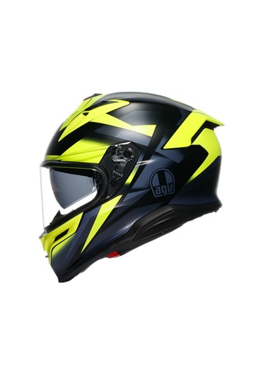 Agv K7 Mplk Glimpse Motosiklet Kaskı Mat Siyah - Neon Sarı