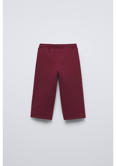 La Ciel Paris Nakış Ve Baskı Detaylı Kız Çocuk Takımı Sweatshirt & Boru Paça Alt, 2 7 Yaş Bordo