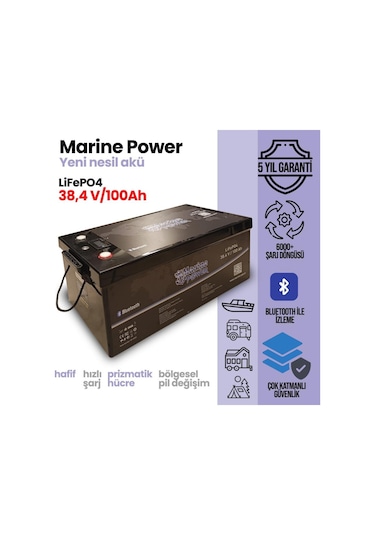 Marine Power 36v 100ah Lityum Lifepo4 Akü