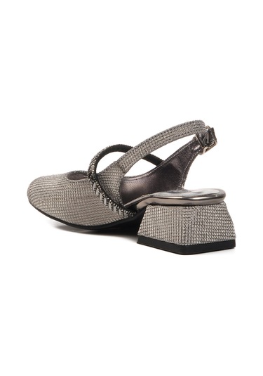 Platin Taş İşlemeli Kız Çocuk Sandalet 253 Ry 4091 P Platin