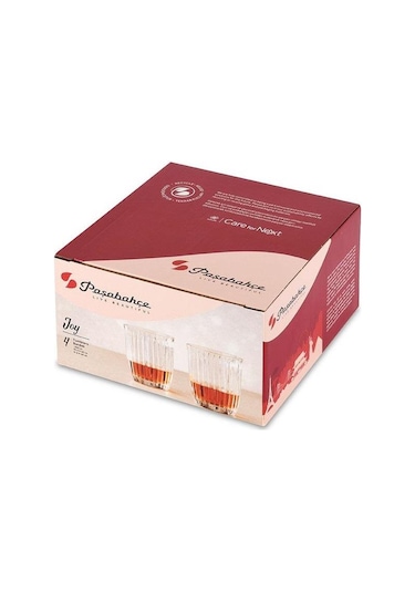 Paşabahçe 520134 Joy Viski Bardağı 4'lü 290cc Şeffaf