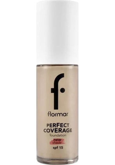 Flormar Perfect Coverage Yoğun Kapatıcı Su Bazlı Fondöten (Soğuk Alt Ton) -131 Warm Nude -8682536070553