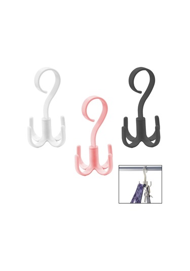 360 Derece Dönerli Aksesuar Askı 5361 Çok Renkli