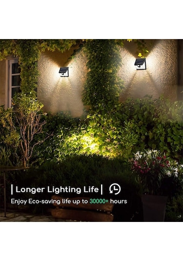 Cbtx 40-led Bahçe Lambası İnsan İndüksiyon Işık Dış Mekan Güneş Hareket Sensörü Duvar Işığı Diğer