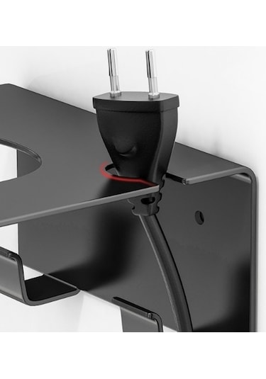 Wondernest Zımbasız Saç Rafı, Paslanmaz Çelik Banyo Kurutma Makinesi Lichen Siyah