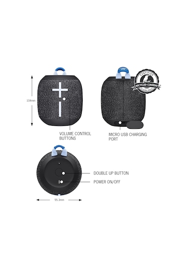 Ultimate Ears WONDERBOOM 3 Taşınabilir Bluetooth Hoparlör Siyah