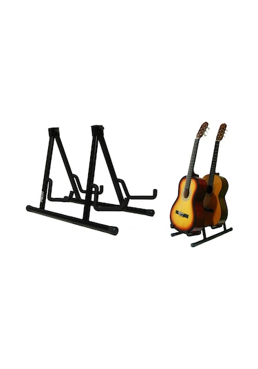Presto Çiftli İkili Gitar Sehpası - Gitar Standı