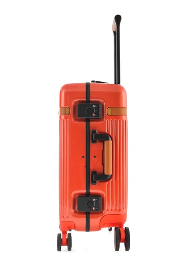 Orta Boy Tsa Kilitli Ve 360 Dönebilen Tekerlekli Seyahat Valizi - Turuncu Turuncu