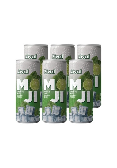 Rival Moji Limon Ve Nane Aromalı Gazlı İçecek 250 Ml 6'lı