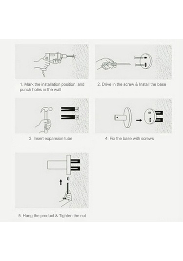 Ruicoo "paslanmaz Çelik 23 İnç Çift Askılı Banyo Havlu Rafı - Dayanıklı Ve Pratik" Diğer