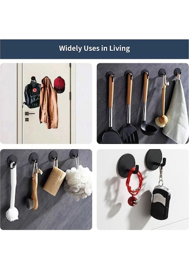 Adet 3m Yapışkanlı Kancalar Banyo Mutfak Kancaları Elbise Kancaları Bornoz Kancaları Kapı Arkası Kancaları