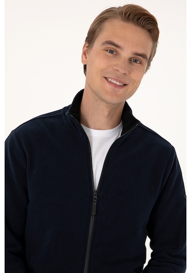 U.s. Polo Assn. Erkek Lacivert Hırka Örme 50313779-vr033 Lacivert